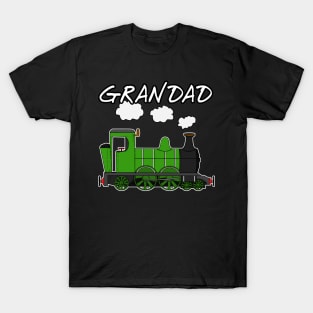 Father's Day Steam Train Grandad T-Shirt